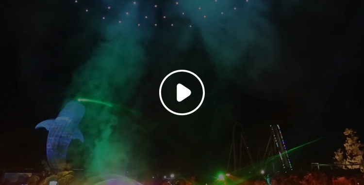 2020央视春晚《共和家园》无人机表演完整版视频-1500架